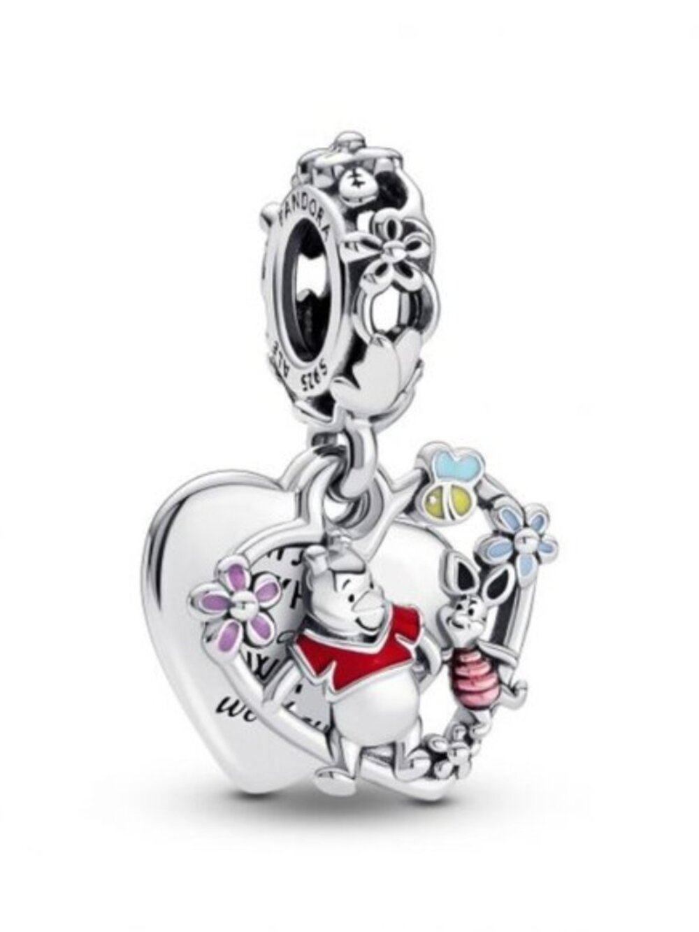 Pandora Disney Winnie the Pooh & Piglet Double Dangle Charm